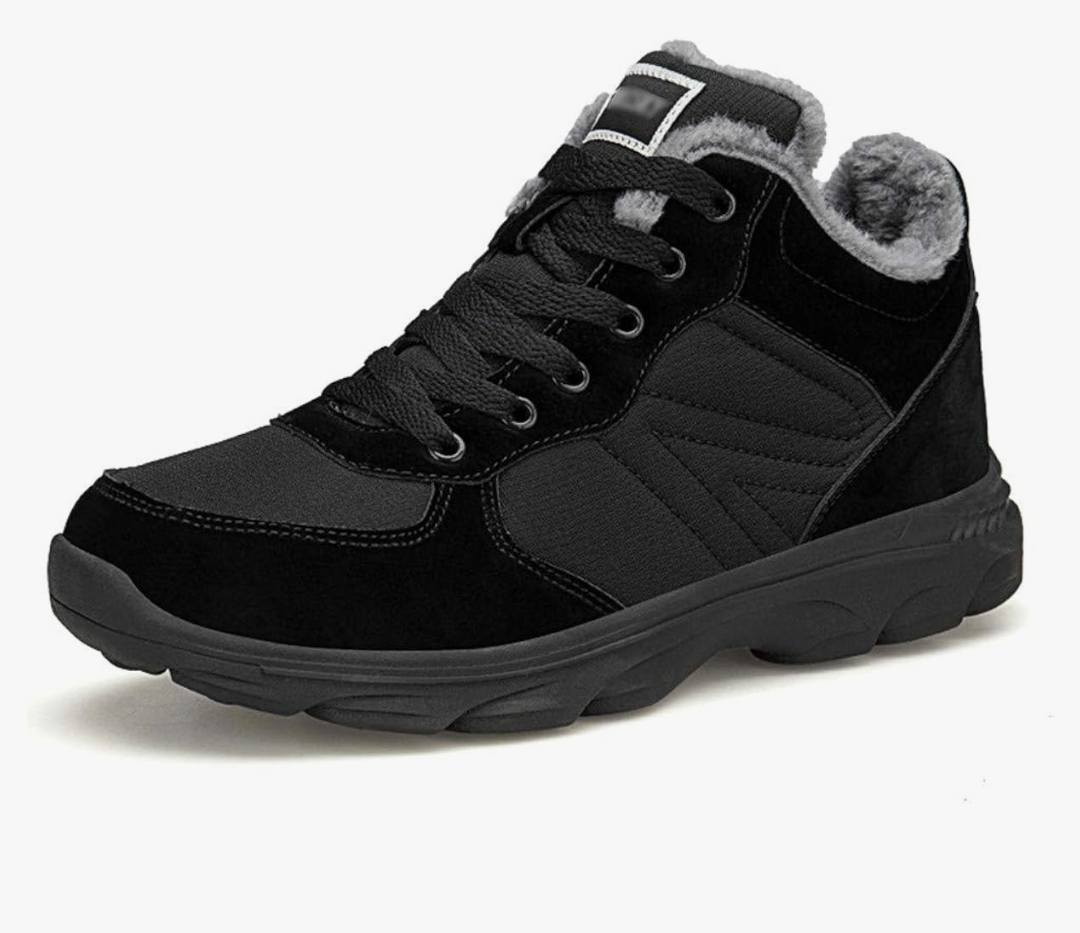 UPSOLO Mens Winter Trekking Snow Boots Water Resistant Shoes Anti-Slip Fully Fur Lined Casual Lightweight Hiking Boot, Size: 12