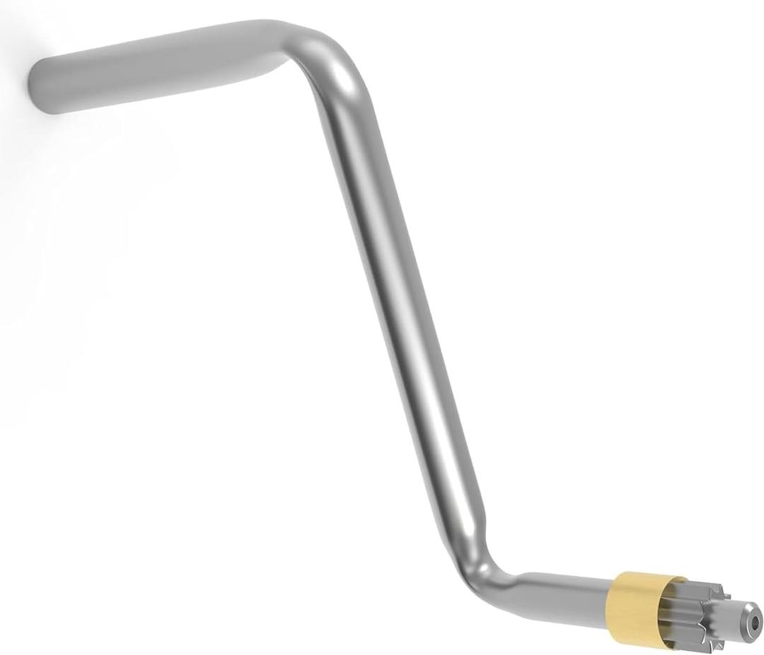 Upgraded Iron Truck Camper Crank Handle Pop Up Camper Crank Handle Fits Slide-in Truck Campers with 10 Tooth Gear On The End