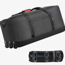 Finnhomy 120L Foldable Rolling Duffel Bag with 3 Wheels, Light Weight Travel Duffel bag with Large Loading Capacity, 32 inch Rolling Duffel bag with Shoulder Strap for Travel Camping Sports