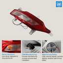 Driver Side Back Up Tail Light Compatible with Hyundai Tucson
for 2022-2024 Tucson SE/SEL/Limited/Essential/Preffered/Hybrid Models Rear Left Turn Signal Light 92405-N9000 HY2882107