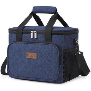 Lifewit Large Lunch Bag Insulated Lunch Box Soft Cooler Cooling Tote for Adult Men Women, Dark Blue 24-Can (15L)
