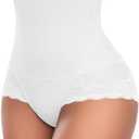 Tummy Control Shapewear Panties for Women High Waist Body Shaper Underwear Lace Shaping Girdle Briefs M
