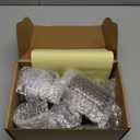 8oz, 4oz, 2oz and 1oz Amber Glass Jars with Lids, 8-Pcs Amber Jars with Inner Liners, Round Dark Jars for Making Candle, Cosmetice Container, Lotion Jar, with Sticker and 8p Spatulas