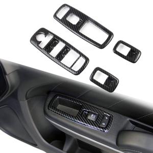 Custom Carbon Fiber Window Lift Trim Switch Panel Cover for Dodge Charger and Chrysler 300 2011-2023