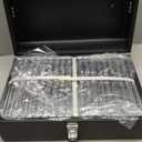 Portable Charcoal Grill, Table Top Small BBQ Grill For Outdoor, Camping, Beach, Easy Assembly, Heavy Duty & Multi-Use Small Grill, Black (270 Sq.In)