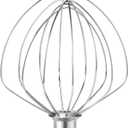 KN256WW Dishwasher Safe Whisk Attachment Stainless Steel 6 Wire Whip Fits KitchenAid 6 Quart Bowl Lift Stand Mixer for Egg Heavy Cream Beater, Cakes Mayonnaise
