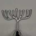 Yair Emanuel Modern Tree of Life Hanukkah Menorah - Contemporary Aluminum Design - Three Fits Standard Hanukkah Candles (7 Inch)