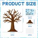 Cinrobiye 30 Set Winter Craft Kit Snowflake DIY Tree Winter Art Craft Ornaments Making Art Crafts for Christmas Holiday Sunday School Classroom Home Preschool Party Activities Favor Decor Supplies