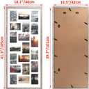 QUTREY 4x6 Collage Frames Set of 2, 20 Openings Multi Picture Frame with Mat for 4 by 6 inch Photos for Wall Decor, Rustic White, 20 Openings-Plastic-2 Pack