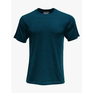 SHEEP RUN Men's Merino Wool Lightweight Hiking Running Workout Breathable Base Layer T Shirt, Size Large Color Navy Blue