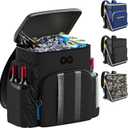 Insulated Backpack Cooler - 54 Cans, 24 Hour Cooling, Wider Straps, Lightweight Leak Proof Liner, Portable Cooler Backpack Bag for Men Women Beach Picnic Travel Lunch Camping - Everlasting Comfort (Black)