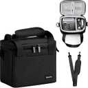 Linpr DJI Mini 4K/4/2 SE Travel Carrying Case, Portable Shoulder Bag for Drone & Controller Accessories, Waterproof Oxford Storage Bag with Strap Handle (Black)