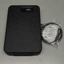 Amazon Basics Portable Security Case Lock Box Safe with Combination Lock for Documents, Valuables, Personal Items, Dorm Room, Home, Large, Black