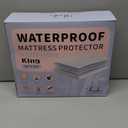 King Size Waterproof Mattress Protector Fitted Mattress Pad Cover with Deep Pocket Up to 18''