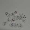 Honoson 16 Pcs Self Adhesive Caster Wheels Appliance Rollers Appliance Sliders for Kitchen 360° Swivel Universal Wheel Mini Small Kitchen (Clear with 3 Steel Ball Style)