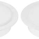 100mm OD Hole Plugs, 2 Pack Round Snap in Type Locking Hole Tube Post Pipe Insert End Cap for Pipeline Protection, White