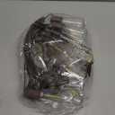 Halloween Decorations Lights, 10Ft Flicker Flame Halloween String Light with 10 Flicker Flame ST40 LED Bulbs, Outdoor Spooky Lights for Patio Balcony Party Decoration, Black (Bloody Drop Red)