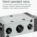 4R210-08 Push Pull Valve 5/2 Way 1/4"NPT Air Valve for Cylinder
