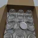 Accguan Mason Jars 16 oz With Regular Lids and Bands, Ideal for Jam, Honey, Wedding Favors, Shower Favors, DIY Magnetic Spice Jars, 12 PACK, 16 Labels Included