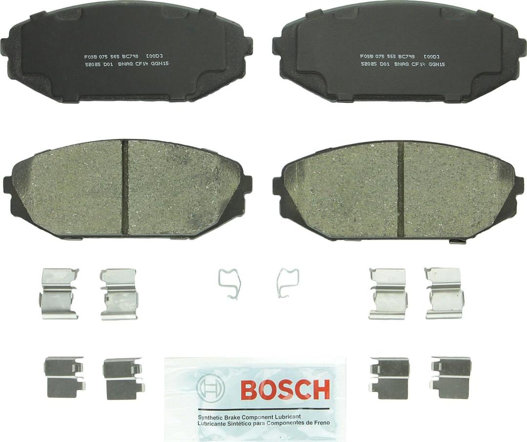 BOSCH BC793 QuietCast Premium Ceramic Disc Brake Pad Set - Compatible with Select Acura MDX; Honda Odyssey; FRONT