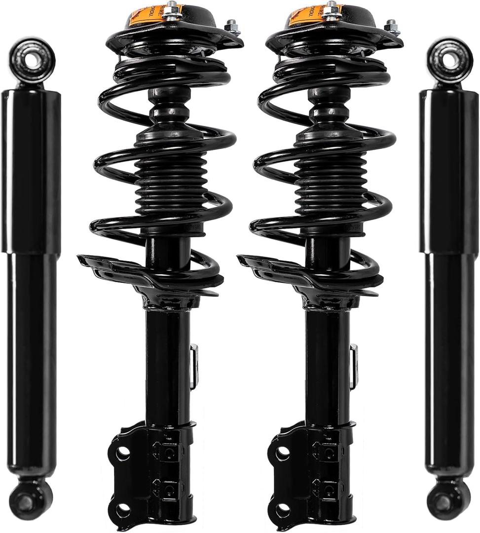Front and Rear Complete Struts Spring Assemblies Shock Absorbers Compatible with 2011-2016 Hyundai Elantra (Set of 4)