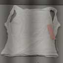 QINSEN Women's Sexy Open Back Sleeveless Crop Tank High Neck Slim Fit Cropped Tee Shirt Y2k Tops (White)