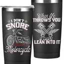 Motorcyclist Tumbler, 20oz Stainless Steel Insulated Coffee Tumbler with Lid, Motorcycle Gifts for Men Tumblers, Biker Rider Gift for Boyfriend Uncle Motorbike Lover, Him Men Christmas Birthday