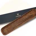 Wooden Dough Bowl - 30'' x 6'' x 3'' - Hand Carved Solid Wood Decorative Tray, Rustic Farmhouse Style, 5.0 oz Capacity - Gift Box Included