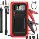 Portable Air Compressor with Jump Starter, 150 PSI Digital Tire Inflator 4000A Car Battery Jumper Box with 20000mAh Power Bank, Auto Shut-off Cordless Air Pump for Cars, Trucks, Motorcycles, Bikes
