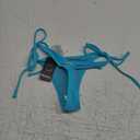 RELLECIGA Women's Sky Blue Tie-Side Thong Bikini Bottom Size X-Small