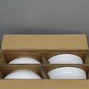 LE TAUCI Pasta Bowls 45 oz, Salad Bowls Set for Serving Soup, Pasta, Noodle, Dinner, Large Kitchen Bowl Plates, Microwave Safe - 8.5 Inch, Set of 4, White