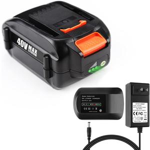 Powilling 40V 3.5Ah WA3580 Lithium Battery for Worx 40V Battery and Charger WA3580 WG180 WG280 WG380 WG580(Not for 2 * 20v)
