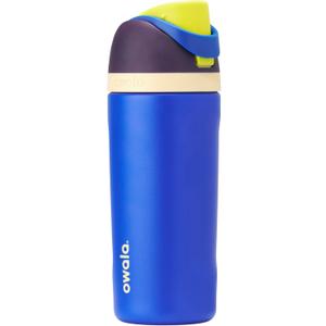 Owala Kids FreeSip Insulated Stainless Steel Water Bottle with Straw for Sports, Travel, and School, BPA-Free Sports Water Bottle, 16 oz, Celestial Sphere