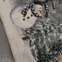 Winter Snowman Washable Area Rug 2x6ft Christmas Tree Snowflakes Xmas Leaf Floral Soft Rectangle Rugs for Living Room, Non Slip Carpet for Bedroom Entryway Dining Room