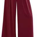 PRETTYGARDEN Women's Wide Leg Trousers 2026 Elastic High Waisted Dress Pants Pleated Slacks Flowy Business Work Palazzo Pants, XXL