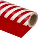 WRAPAHOLIC 30 Inch Reversible Wrapping Paper - Jumbo Roll Red and Stripes Design for Birthday, Holiday, Wedding, Baby Shower Wrap - 30 inch x 33 feet, 30x394 Inch