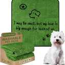 Qeils Reusable Dog Pee Pads, 2 Pack Super Absorbent & Leakproof Washable Puppy Pads with Soft Green Top Layer, for Potty Training, Crates, Couch, Car Seats & Pet Beds, 36"x 36"