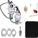 GX390 LPG/NG Generator Carburetor Dual Fuel Conversion Kit for Predator 8500 8750 7000 9000 188F 190F Generator Replace for Honda GX270 GX340 389cc 420cc Engine (with air filter)