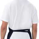 Chef Works Unisex Three Pocket Apron, Navy Blue