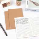 100 Pack A5 Ruled Lined Kraft Notebooks Bulk, Journaling Notebooks, Soft Cover Composition Notebook, 8.3x5.5 Inches 60 Pages Travel Journal Notebooks Set for Work, School, Student, Kids, Writing