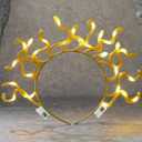 DRESBE Light Up Snake Headband LED Medusa Headbands Halloween Party Hair Accessories for Women