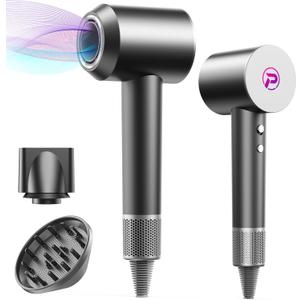 Hair Dryer-110000 RPM High-Speed Ionic Blow Dryer, Brushless Motor, 8 Wind Modes, Magnetic Nozzles & Diffuser, Intelligent Temperature Control, Reduces Frizz & Enhances Shine, Quiet & Fast Drying
