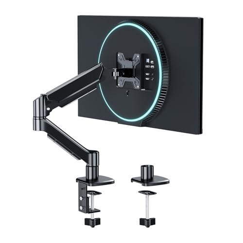 Ekisemio Single Monitor Mount, 13 to 32 Inch Monitor Arm, Adjustable Monitor Stand
