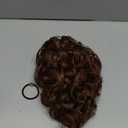 Flufymooz Ponytail Extension, 12" Short Claw Ponytail Extension Wavy Curly Jaw Clip in Pony tails Hair Extension Natural Synthetic Hairpiece for Women (Medium Chocolate Brown)