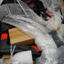 Foldable Rollator Walker with Seat for Seniors & Adults Lightweight 2-in-1 Walker and Wheelchair Combo Adjustable Handle Height Transport Chair with Brakes 300 lbs Weight Capacity (Red Hd-all Terrain(10" Front and 8" Rear Wheels))