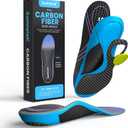 Carbon Fiber Insole for Men & Women - Sumiwish1 Pair High Arch & Rigid Support Shoe Inserts for Women & Men - Rigid Support for Turf Toe, Foot Fractures, Hallux Rigidus, Mortons Toe - Womens 6-7 (S(Men 4.5-6/Women 6-7.5), Blue)