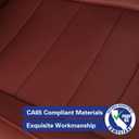 EKR Rav4 Seat Covers Custom Fit for Toyota Rav4 (Hybrid) SE/XSE 2026,Car Seat Cover Full Set for SUV,Factory-Style Interior Upgrade, Easy-Wipe Protection,Faux Leather(Burgundy)