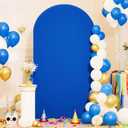 Navy Blue Arch Backdrop Cover 6.6FT Birthday Party Arch Covers Stretchy Balloon Wedding Navy Arch Cover Spandex Banquet Graduation Bridal Baby Shower Backdrop Photo Backgrounds Decoration