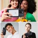 [4 in 1] Magnetic for iPhone 16 Pro Max Case, 2 Pics Privacy Screen Protectors and 1 Pic Camera Protector, Fit for MagSafe, Military Grade Shockproof Translucent Matte 16 Pro Max Cover 6.9", Black