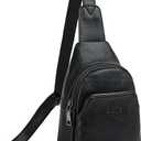 Shrrie Small Sling Bag for Women Fanny Pack Crossbody Bags for Women Trendy,Chest Bag for Women Men for Travel (1-1 Two -Tone Black)